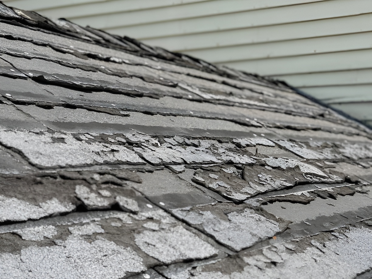 damaged shingles